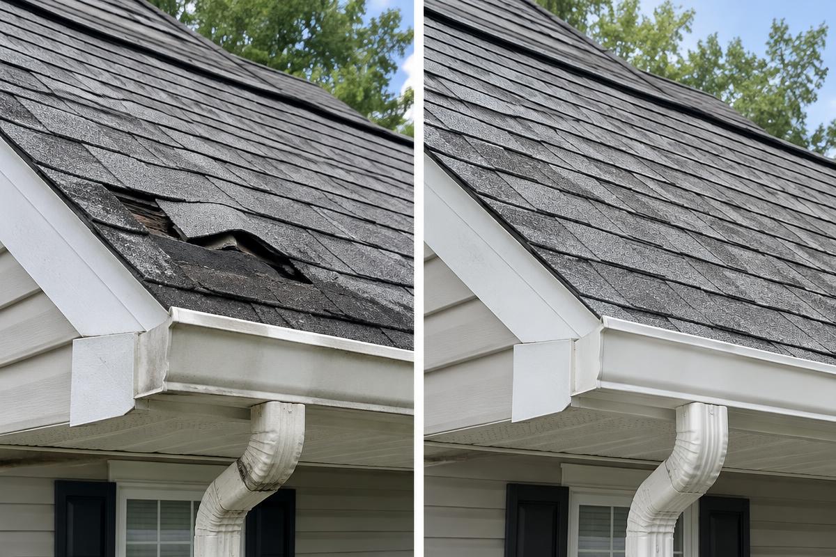 Roof Repair before work